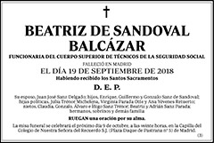Beatriz de Sandoval Balcázar